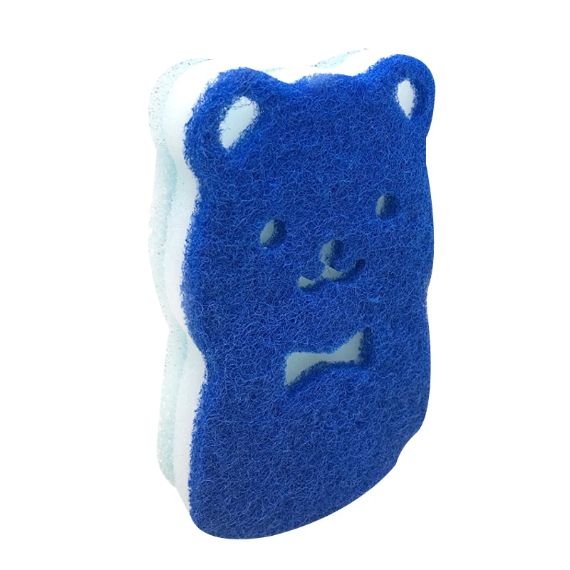 cute bear animal shape kitchen sponge