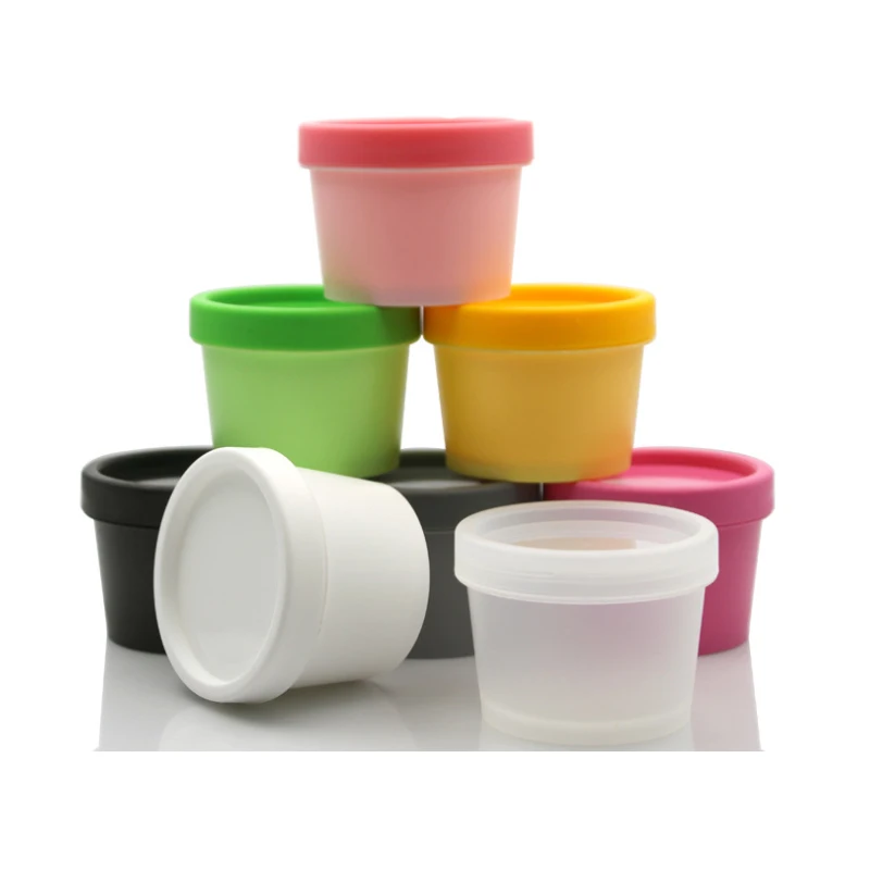 Empty body scrub bottle 50ml 100ml plastic face mask jar