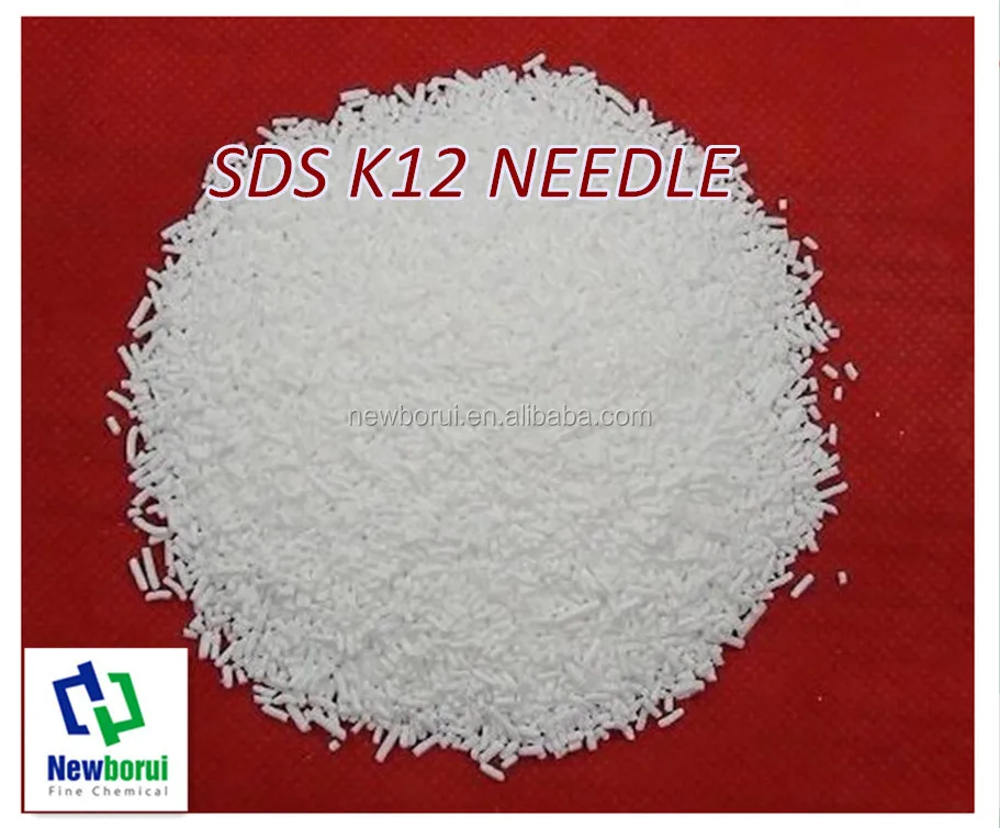 
Sodium Dodecyl Sulfate SDS ,SLS, K12, 92.0%,93.0%,95.0% Powder and Needle 