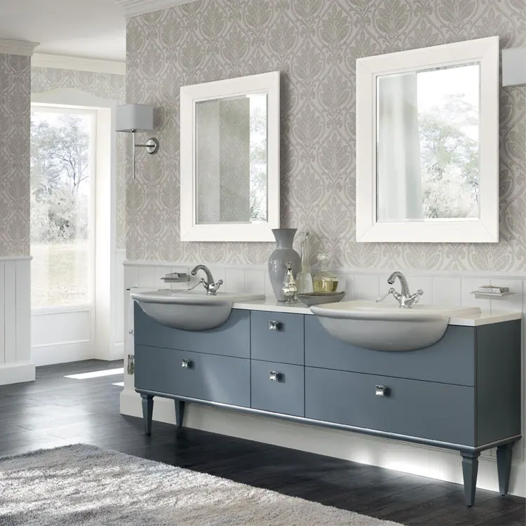 
Bathroom vanity modern design double sink bathroom vanity with lights bathroom 