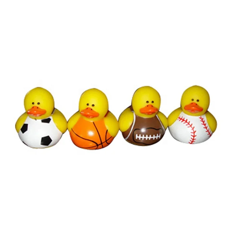 Custom Colorful Cool Boy Bath Rubber Glow Doctor Ducks Mini Ball Set For Baby