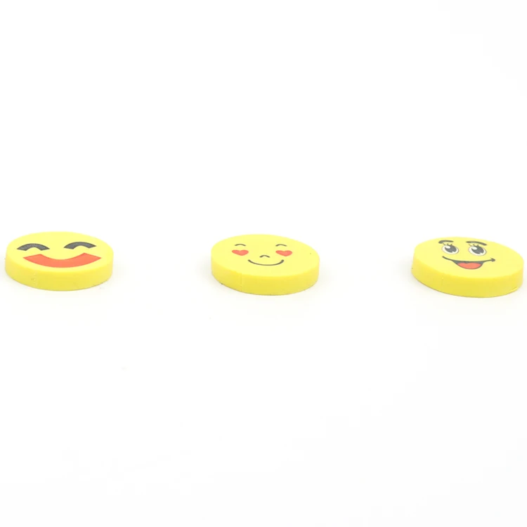 Best Prices Laser Nubuck Eraser Of Yellow Emoticons  In Store