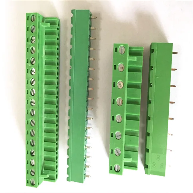 PCB Terminal block electric pluggable connector with pitch 3.50 3.81 5.08 7.50 7.62mm screw Terminal block