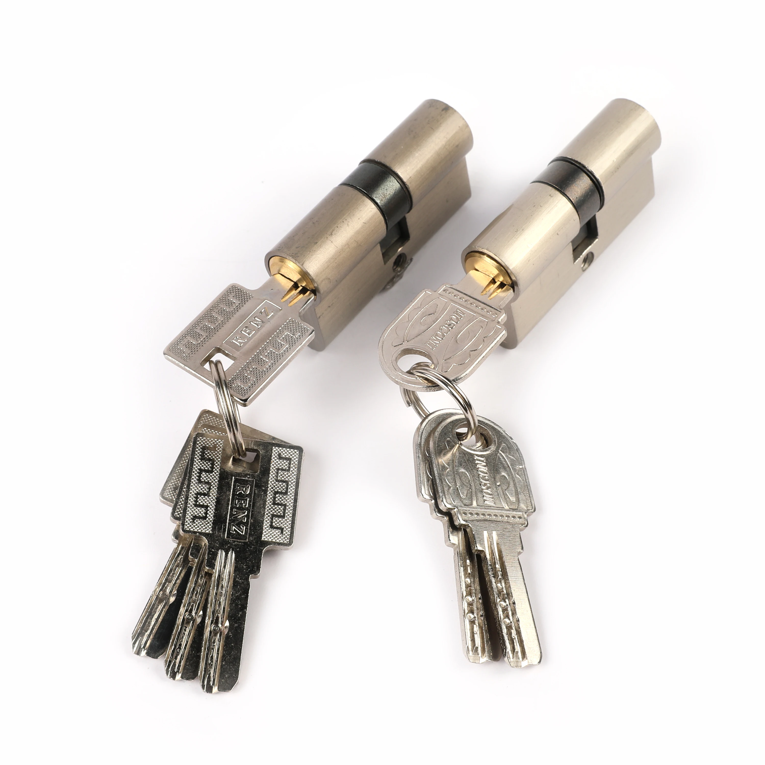 custom 60mm lock cylinder factory zinc case brass core computer key cylinder