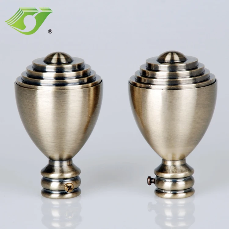 Красивый карниз для занавесок, алюминиевые антикварные латунные карнизы для занавесок, аксессуары для дорожек, независимый дизайн, изолированный карниз для занавесок