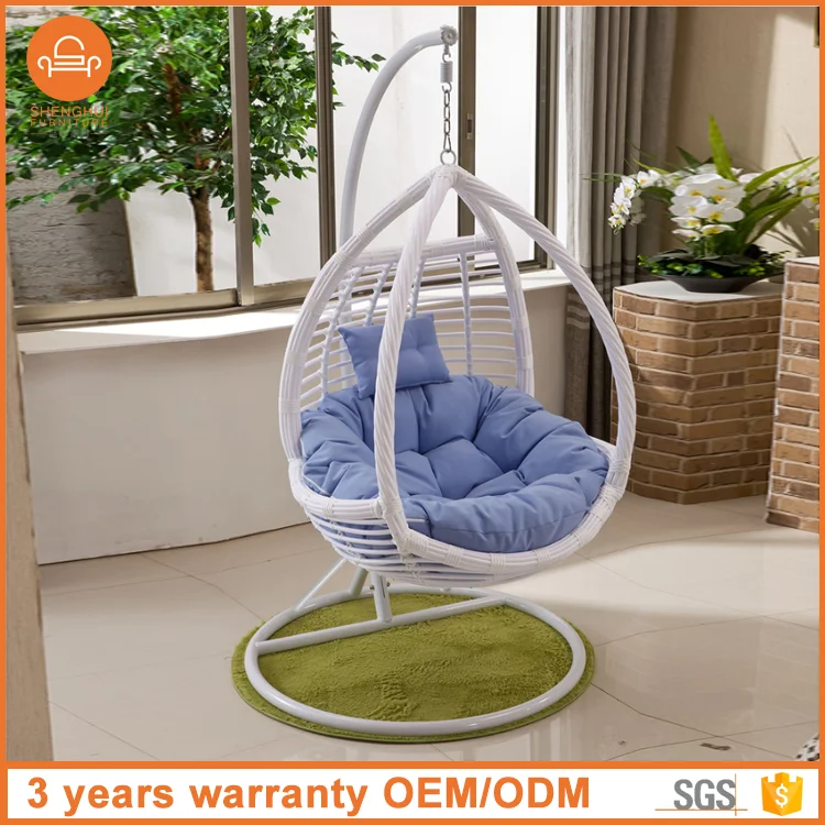 
Indian Style PE Rattan Bird Nest Balcony Outdoor Indoor Wicker Cocoon Hanging Swing Egg Chair 