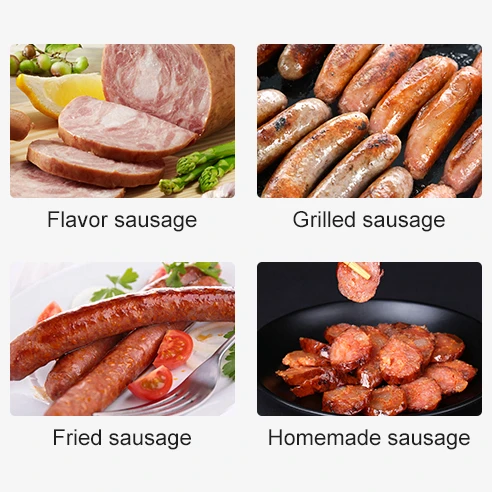 Manual HR7L Commercial Hot Dog Sausage Maker Machine Vacuum Sausage Filler Vertical Sausage Stuffer