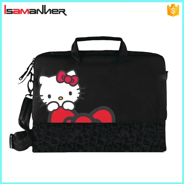 Милый привет котенок девочка нетбук сумка, необычные мода сумки для ноутбуков для дам