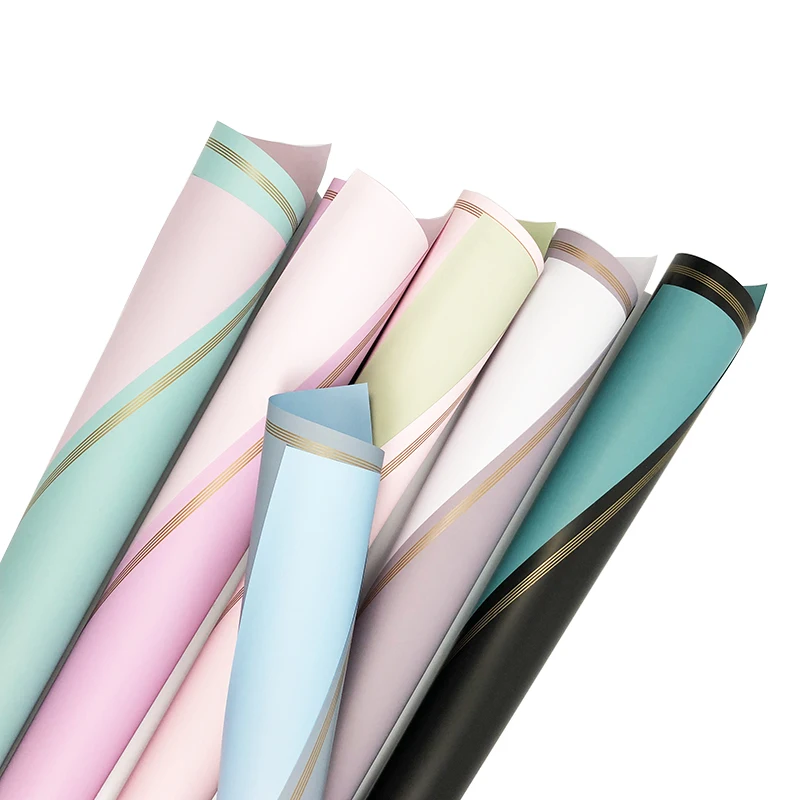 OPP wrapping paper waterproof bouquet flowers decorative packing paper