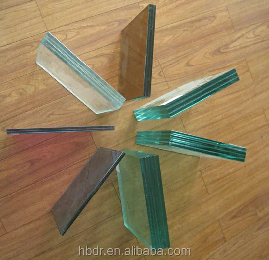 4+0.38+4mm PVB film laminated safety glass for prisons