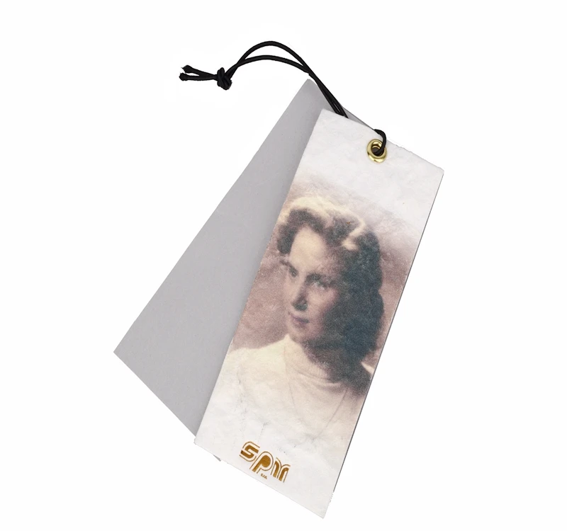 Hot Selling Custom Design Printing Logo Clothing Garment Jeans Hang Tag with String and Eyelet