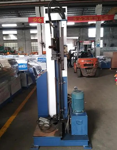 Hydraulic duct zipper machine for pittsburgh and single hem locking, HCH brand company square duct locking machine