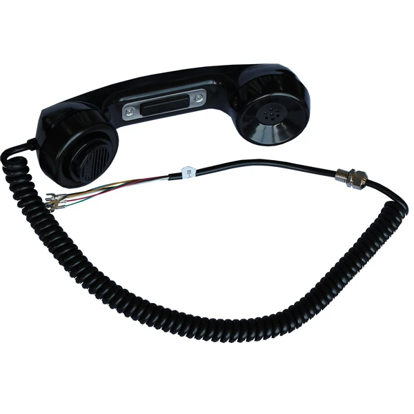 High quality plastic ptt push to talk noise cancelling telephone handle handset