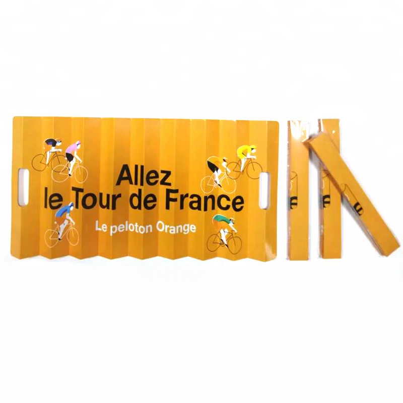 custom logo print advertising folding paper fan hand clapper