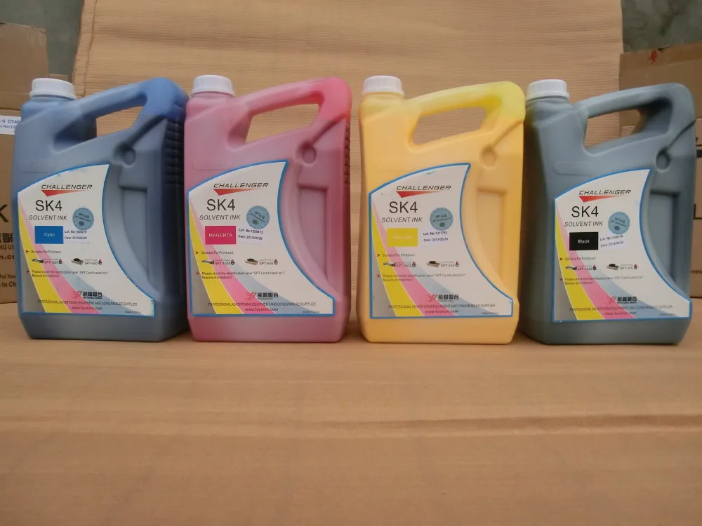 Ink type original Digital Printing Flex Challenger SK-4 Solvent ink solvente tinta for canvas printing