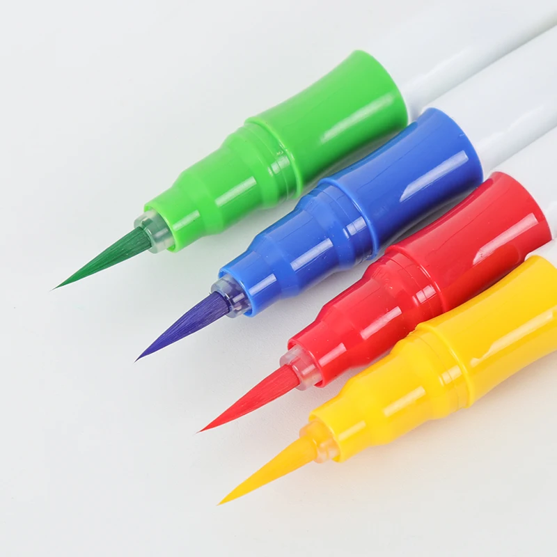 Real soft watercolor brush tip marker pen set with custom logo
