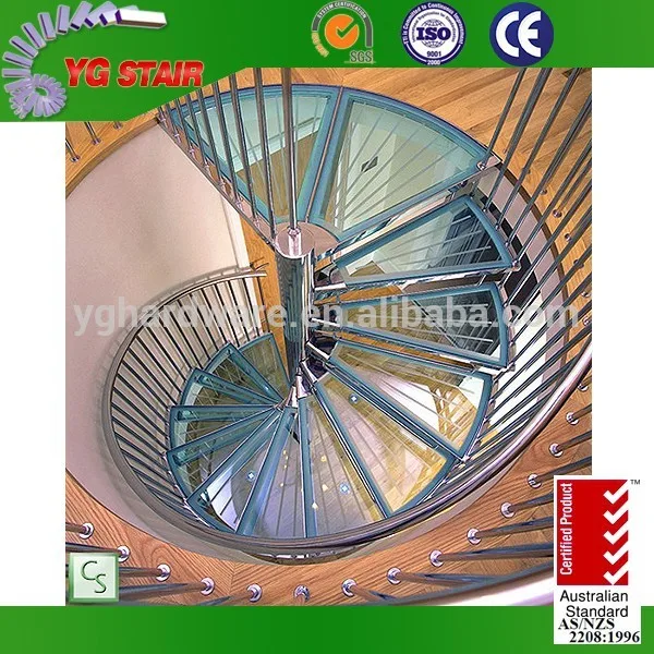 стекло винтовая лестница