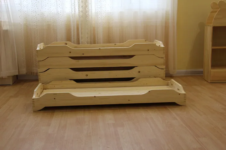 popular kids wooden cot for kindergarten with high quality kid bed kid cots