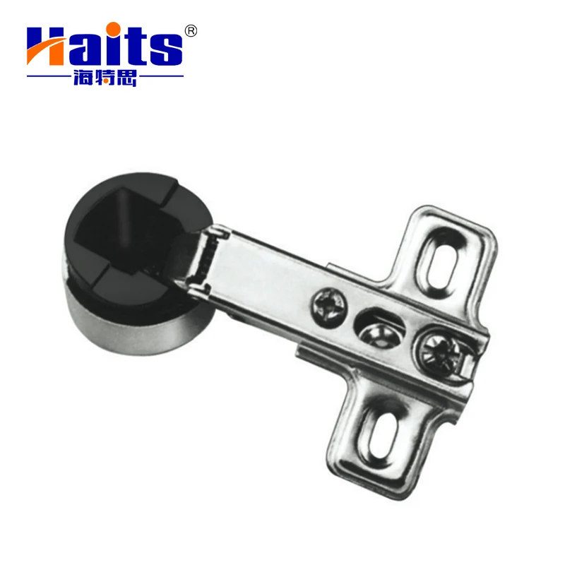Haits Best Useful Fixed On Mini Iron Nickel Plating Cabinet Hinge 26Mm Slide-On Glass Hing One Way