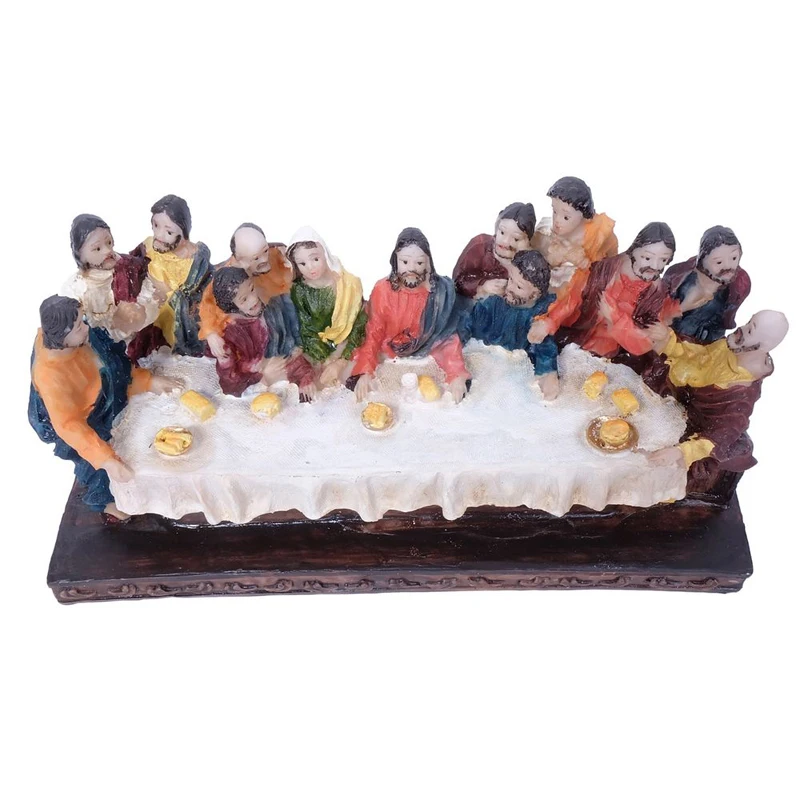 Винтажные серьги Иисус Христос Последний Ужин фигурка религиозные