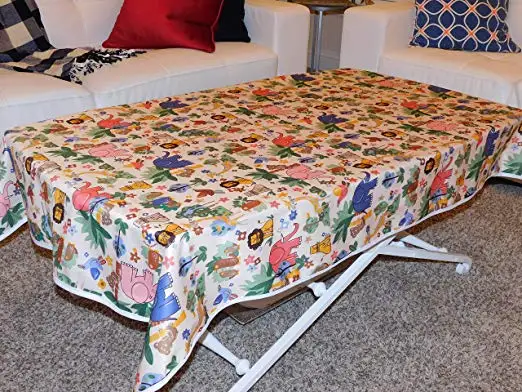 
Washable Printed PUL Reusable High Chair Floor Mat Protector Waterproof Splat Mat 