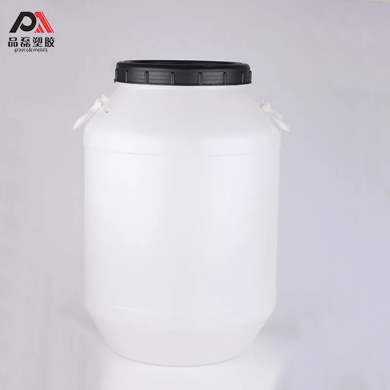 25L 50L 100 %  HDPE white/ blue round plastic drum barrel