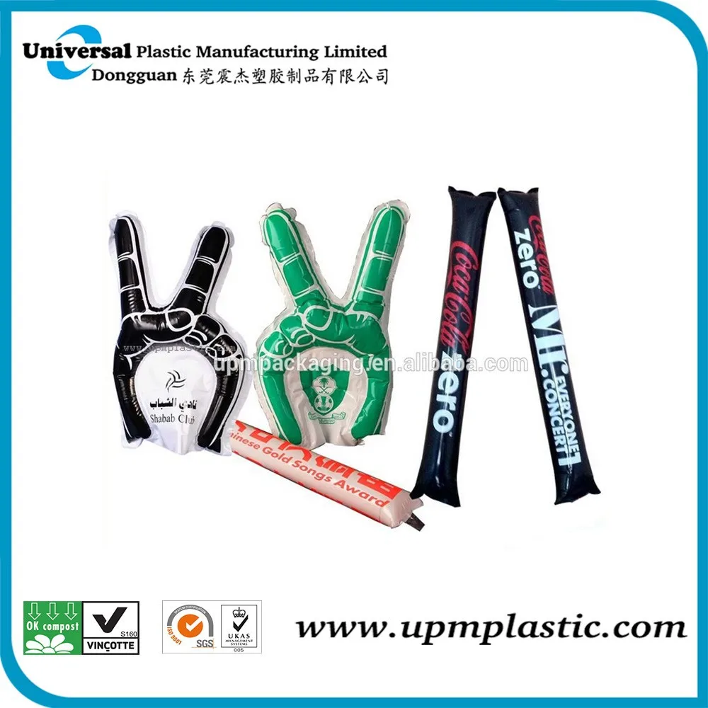 
inflatable thunder pointing hand cheering stick 