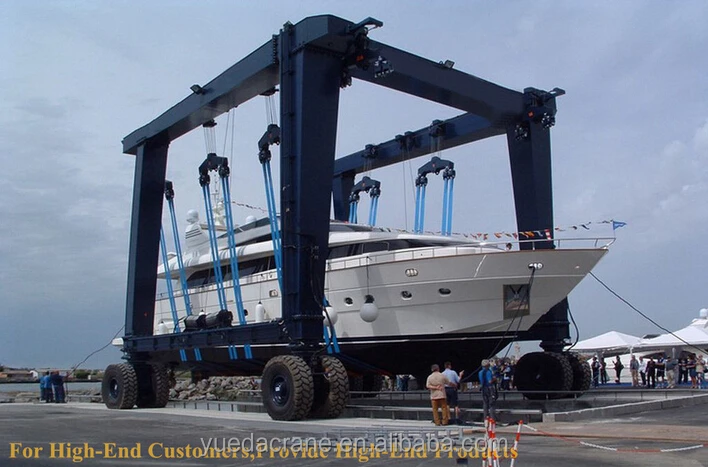 Mobile boat lift gantry crane boat lifting cranes for sale