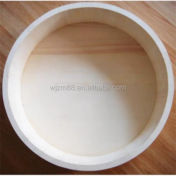 Japanese style wooden sushi tub, sushi hangiri, rice soak tub wholesale
