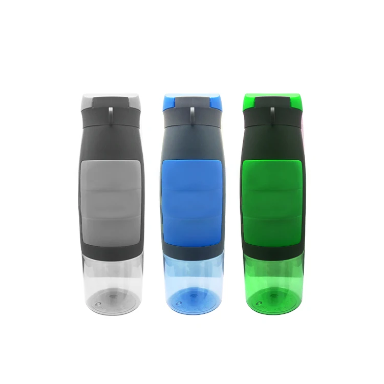 2024 Best Selling Products 750ml Plastic Water Bottle with Storage Compartment