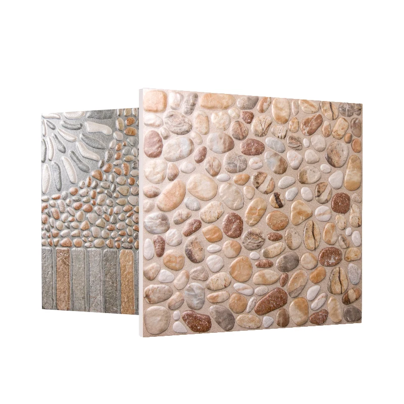 3D Inkjet Stone  Flooring Tile  Matt Finish  Rustic Porcelain 400 X 400