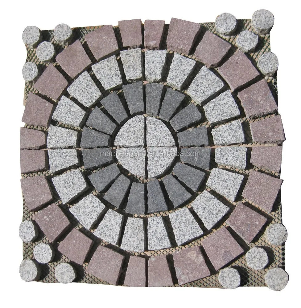 external and internal decoration interlock durable machine cut paving stone patterns