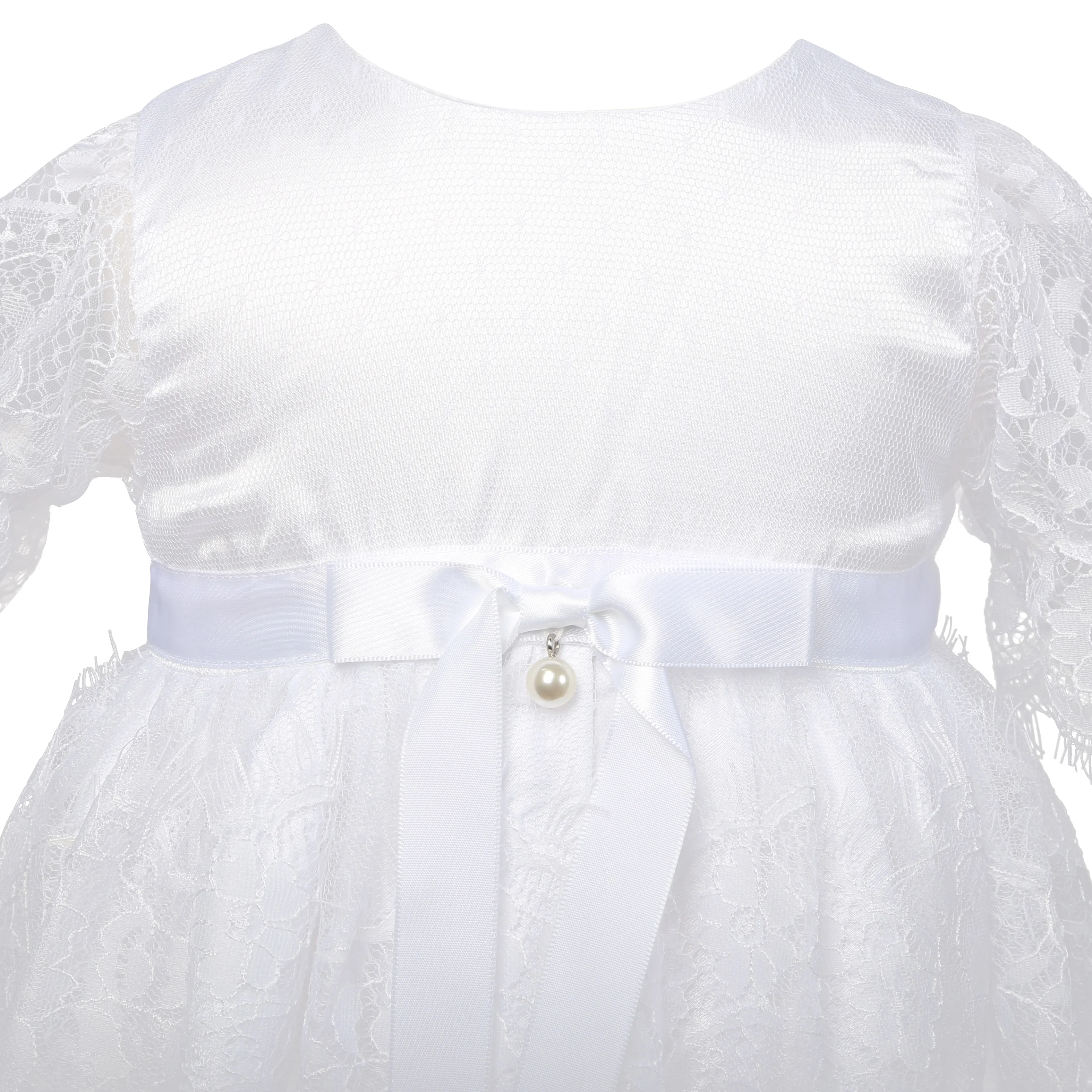 Nimble Cheap 2pcs/Set 100% Polyester Girl Baptism Gown Lace Christening Dress White New Born Baby Girl Baptism Dress