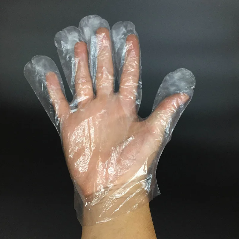 Фабричные одноразовые пластиковые водонепроницаемые перчатки hdpe