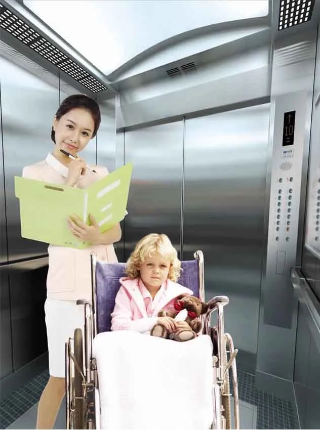 ORIA Modern Design Hydraulic Passenger Elevator High Quality AC/DC Drive Comfortable and for Hospital Use