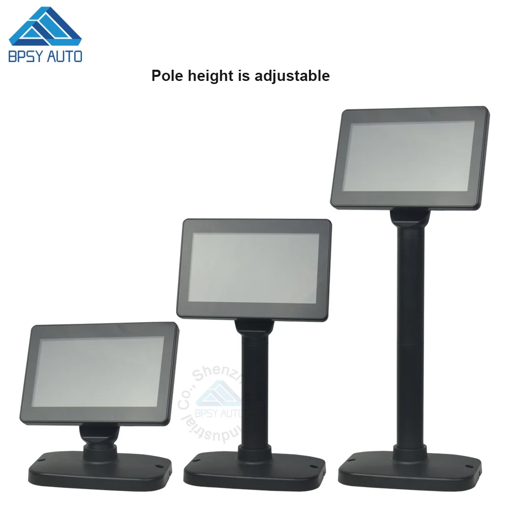 OEM Accept 7 Inch USB LCD Customer Display with LED Backlight