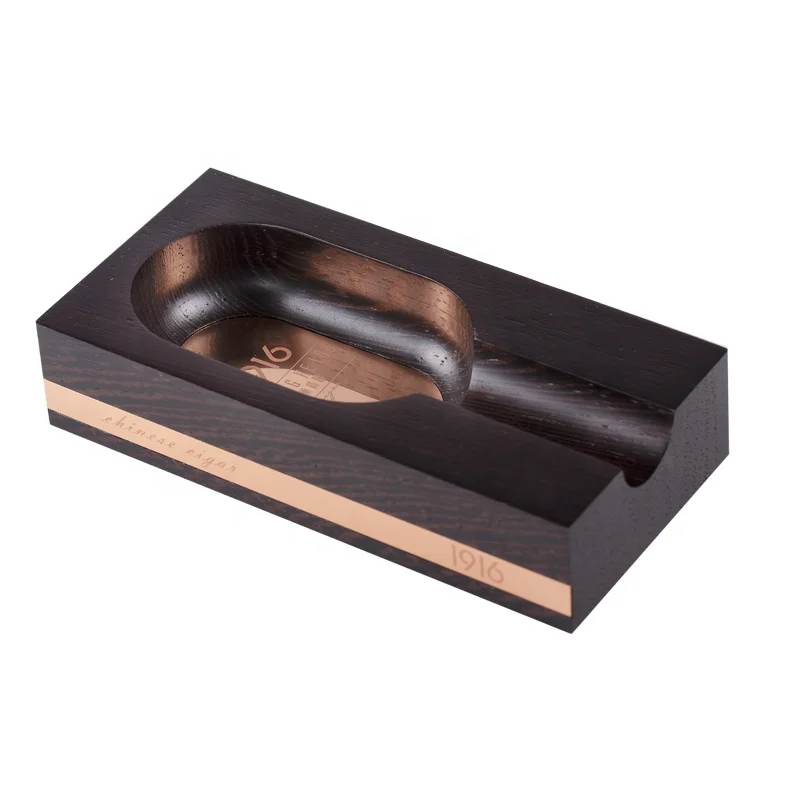 High Quality Wholesale Custom made Latest Design wood cigar ashtray Luxury ashtray
