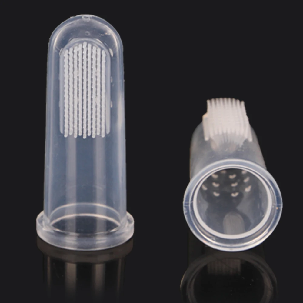 Silicone Soft  Finger Toothbrush for pet dog cat