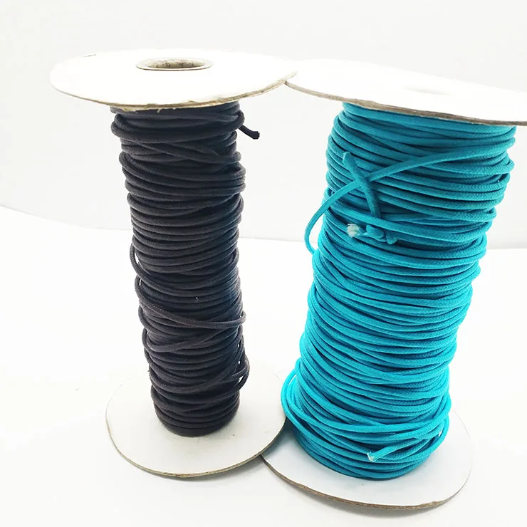 wholesale colorful different size wax cotton cord