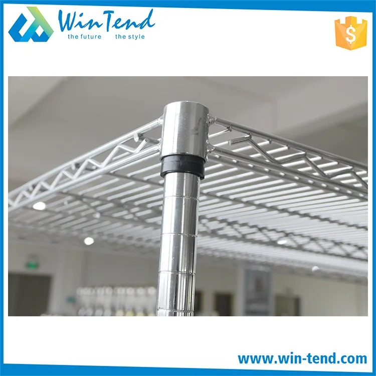 Stainless Steel Round Tube Wire Rack Shelving For Racking And Shelving