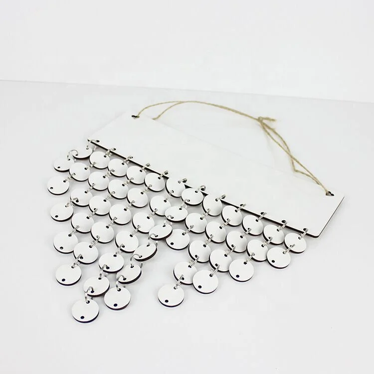 Heat transfer blank sublimation mdf Christmas ornaments wall hanging decoration