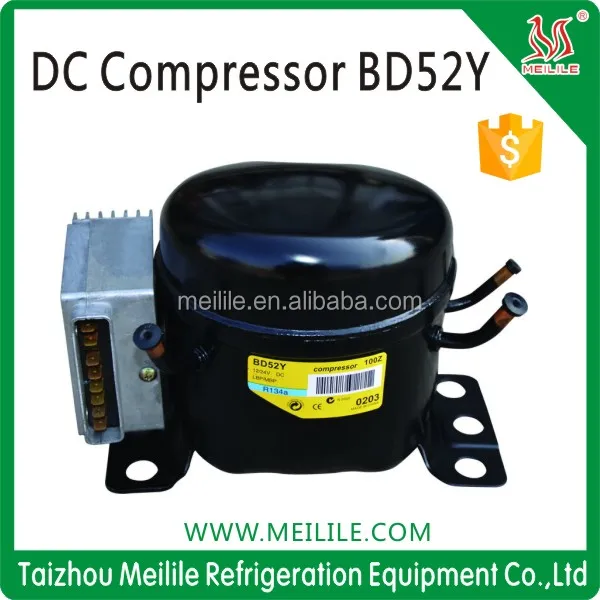 Meilile BD52Y DC 12V 24V 36V car freezer compressor