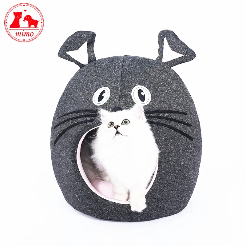 Cat Bed House Cozy Cute Ret Puppy Cushion Kennel Warm Portable Pet Basket Supplies Mat Beds for Cats & Kittens