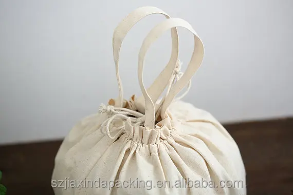 Eco- Friendly Cotton Packaging Bag With Handle and String