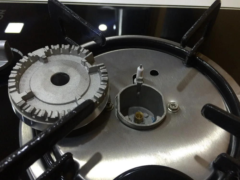 kitchen cooking appliance 5 burner burner cooker glass butane gas stove