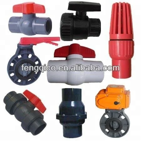 
PVC Pneumatic Actuator 3 Way Ball Valve 