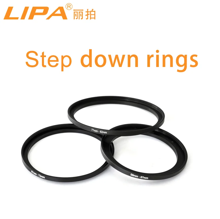 camera Filter Step Down Ring Kit 43-37MM 52-43MM 55-52MM 58-55MM 62-58MM 67-62MM