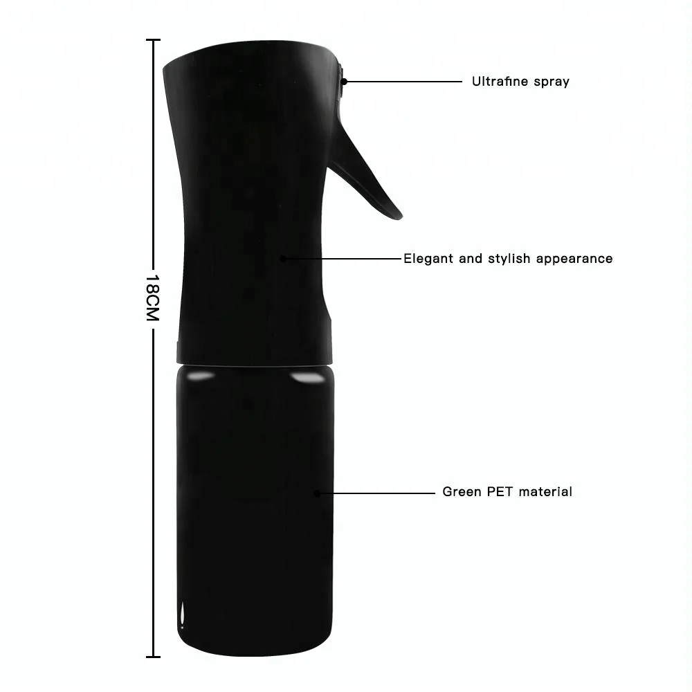 Barber Hairdressing Equipment 160ml 300ml Water Fine Plastic Mist Hair Spray Bottle Products