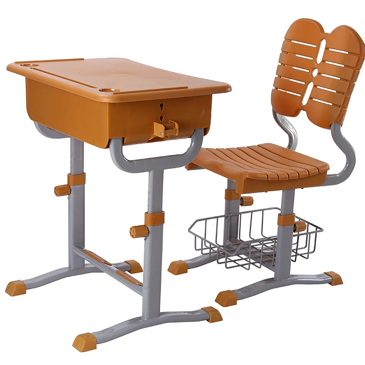 Popular primary school furniture high quality student table and chairs set for classroom