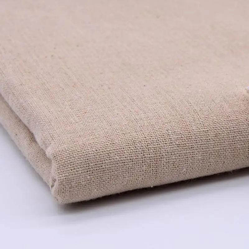 
150CMx100CM 1 Meter Hemp Cotton Linen Fabric For Patchwork Sewing Dolls Painting Textiles Curtains Bags Tablecloth Width 145cm T 